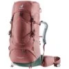 Deuter Aircontact Lite 35 + 10 SL Damen Trekkingrucksack Caspia-ivy -DEU Geschaft deuter aircontact lite 35 10 sl damen trekkingrucksack caspia ivy