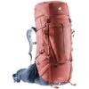 Deuter Aircontact X 70+15 SL Damen Trekkingrucksack Redwood-ink -DEU Geschaft deuter aircontact x 7015 sl damen trekkingrucksack redwood ink