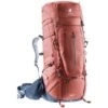 Deuter Aircontact X 80+15 SL Damen Trekkingrucksack Redwood-ink -DEU Geschaft deuter aircontact x 8015 sl damen trekkingrucksack redwood ink