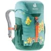 Deuter Schmusebär 8 Liter Kinderrucksack Dustblue-alpinegreen -DEU Geschaft deuter schmusebar 8 liter kinderrucksack dustblue alpinegreen