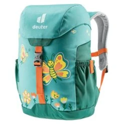 Deuter Schmusebär 8 Liter Kinderrucksack Dustblue-alpinegreen -DEU Geschaft deuter schmusebar 8 liter kinderrucksack dustblue alpinegreen 2