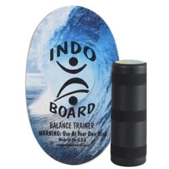 Indoboard Original Color Blue Wave Balancetrainer Inkl. Rolle