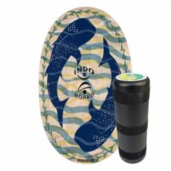 Indoboard Original Whale Shark Balancetrainer Inkl. Rolle