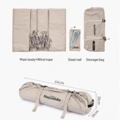 Naturehike Classy Camp Wetterschutz Tarp Segel -DEU Geschaft naturehike classy camp wetterschutz tarp segel 2