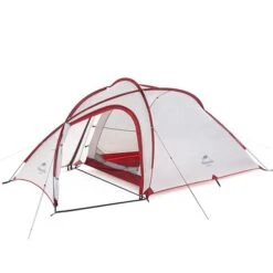 Naturehike Hiby SI 4 Personen Zelt Kuppelzelt Grey-red