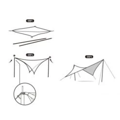 Naturehike Please Square Canopy Sonnensegel Tarp -DEU Geschaft naturehike please square canopy sonnensegel tarp 3