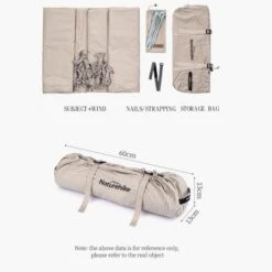 Naturehike Stretch Cotton Hexagonal Canopy Baumwolltarp Sonnenschutz -DEU Geschaft naturehike stretch cotton hexagonal canopy baumwolltarp sonnenschutz 3