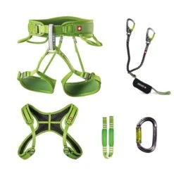 Ocun Via Ferrata Twist + Chest Set Klettersteig Set Green