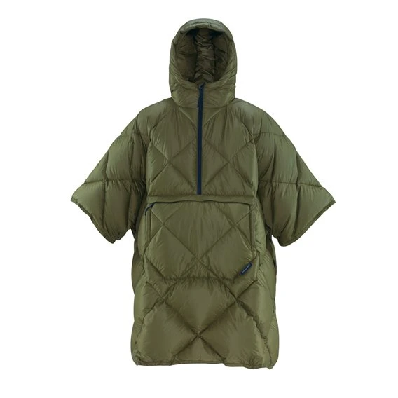 Therm-a-Rest Honcho Poncho Down Daunen Poncho Dark Olive 3 Therm-a-Rest Honcho Poncho Down Daunen Poncho Dark Olive